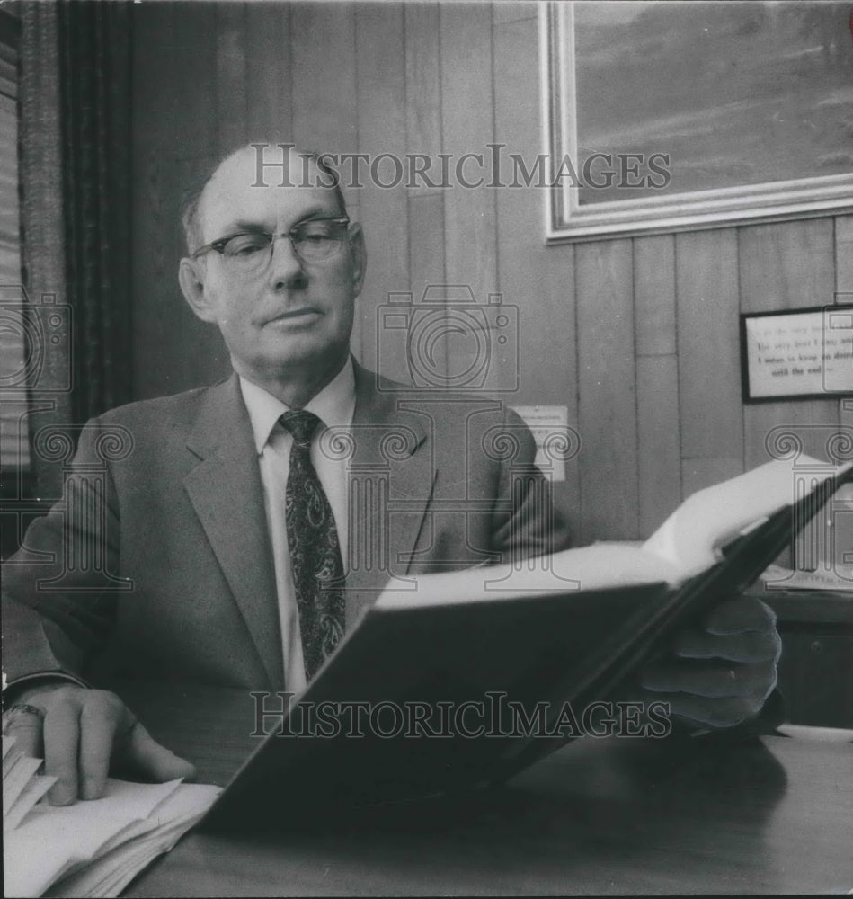 1968, G. Virgil Nunn, Fairfield School Superintendent - abno07101 - Historic Images