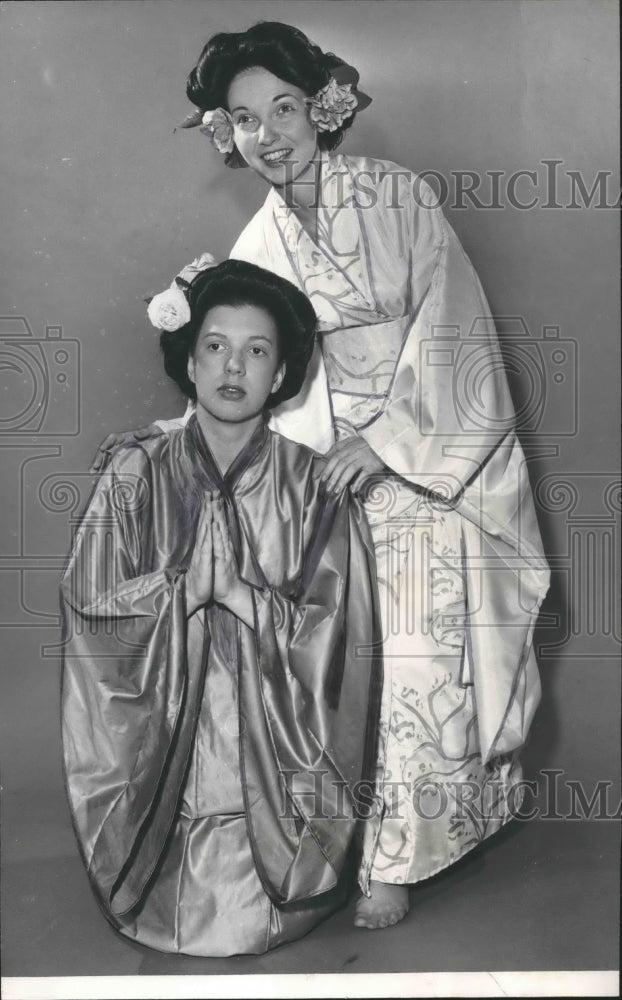 1956, Joyce Addington McLemore, Frieda Roser White in Opera - Historic Images