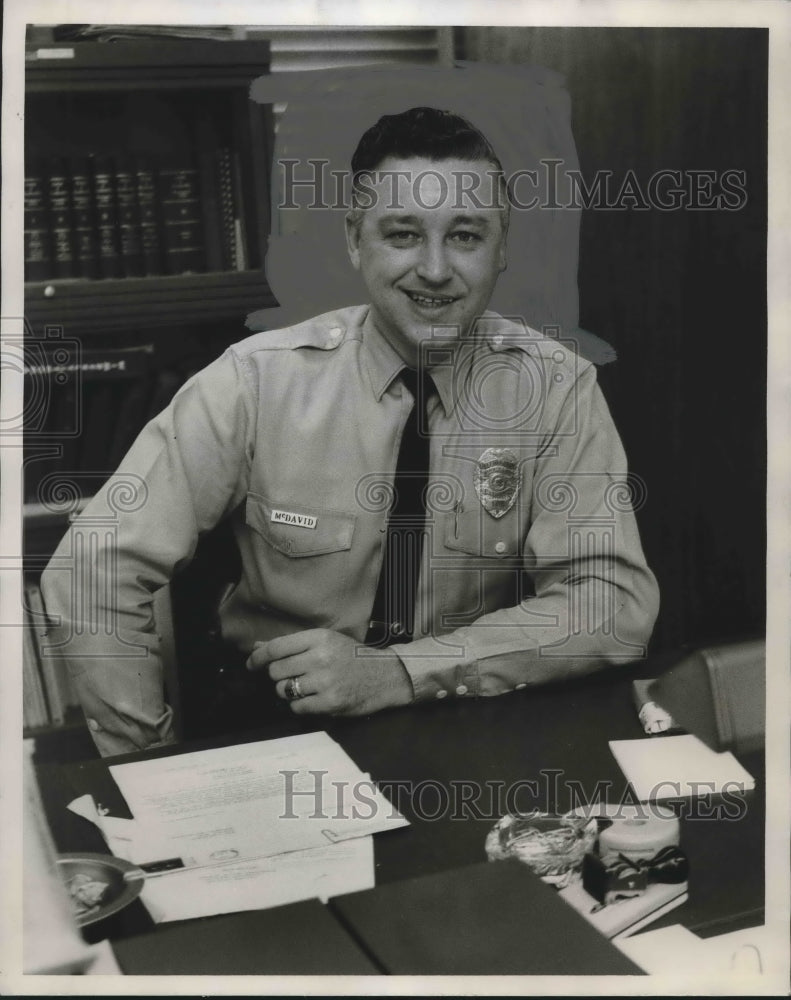 1968, C. B. McDavid of Police Force - abno07298 - Historic Images