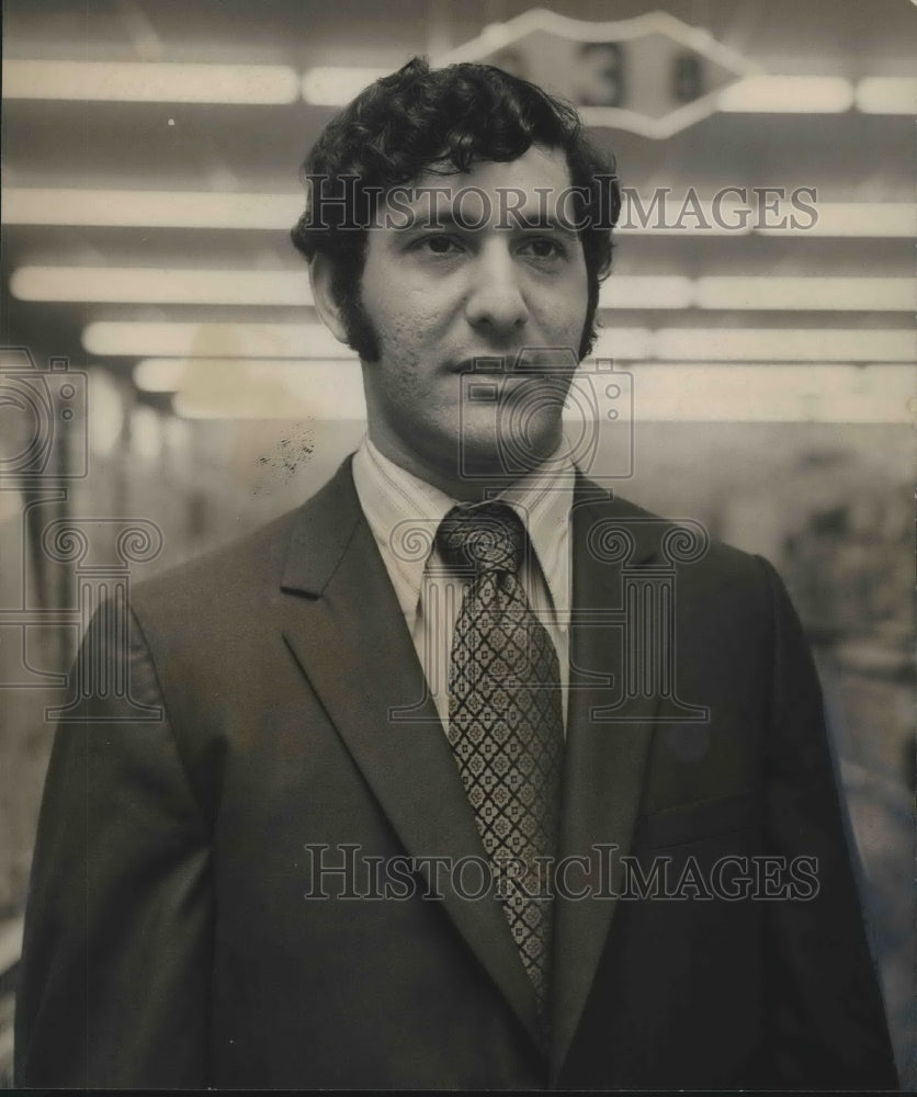 1971, Anthony Pais, merchandising specialist, Bruno&#39;s Big B Drugstore - Historic Images