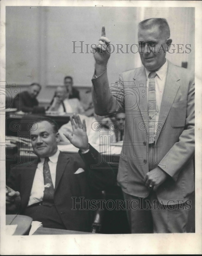 1957 Senators E. W. Skidmore of Tuscaloosa, M. H. Moses of DeKalb - Historic Images