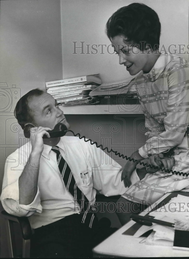 1970, State Senator Hugh Morrow Of Jefferson with wife after loss - Historic Images