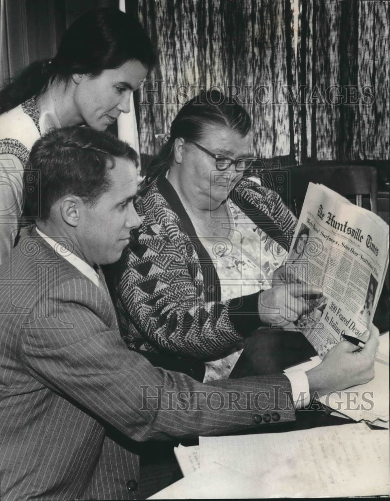 1976, Mrs. Street Looks at Newspaper Coverage of Scottsboro Case - Historic Images