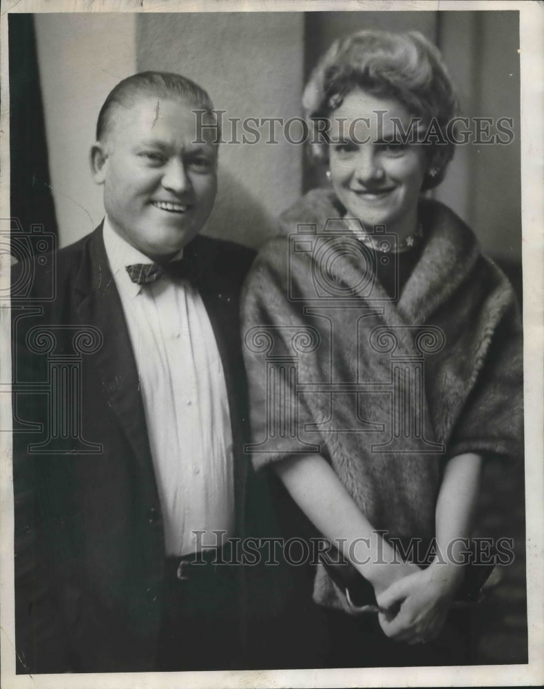 1962, Ralph (Shorty) Price with Wife - Shorty Candidate for Governor - Historic Images