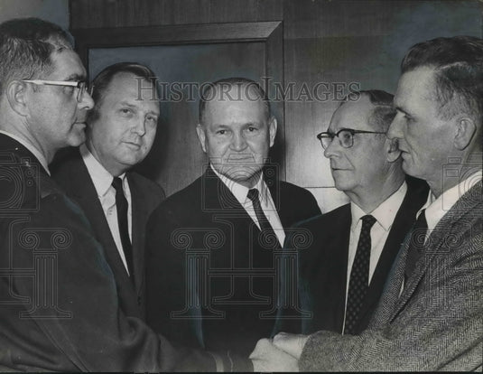 1965, Traffic Officer T. P. McAdory given American Red Cross award - Historic Images