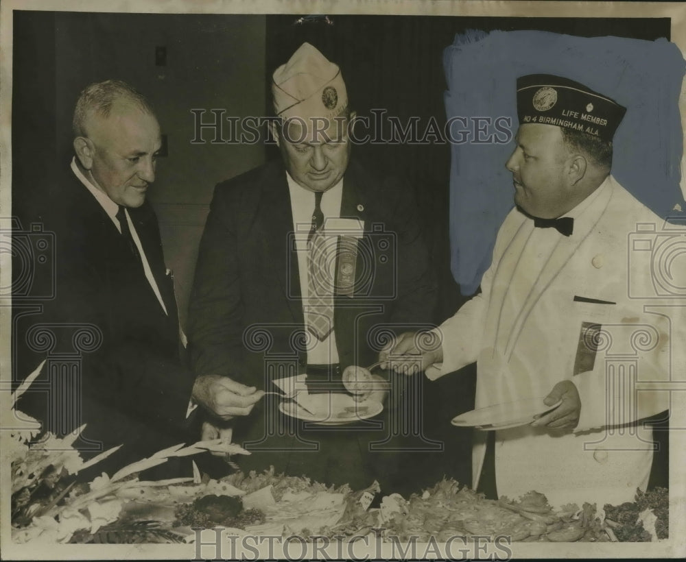 1961, General Walter J. Hanna, Ed Shelton, Raymond J. Isley at Event - Historic Images