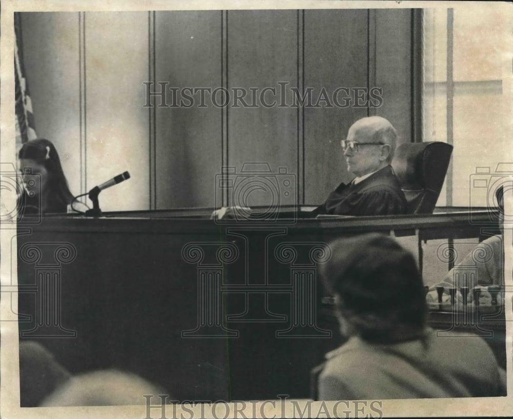 1978 Judge Charles Nice in Tony Nolen Trial - Historic Images