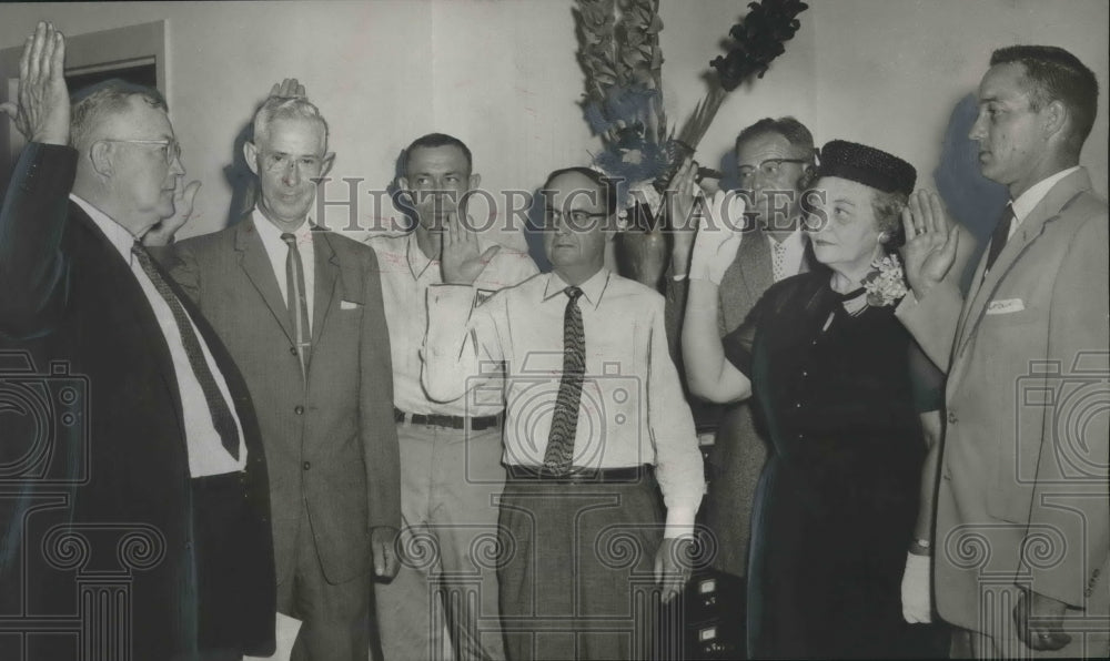 1960, Newly-Elected Officials of Newly-Incorporated Hueytown - Historic Images