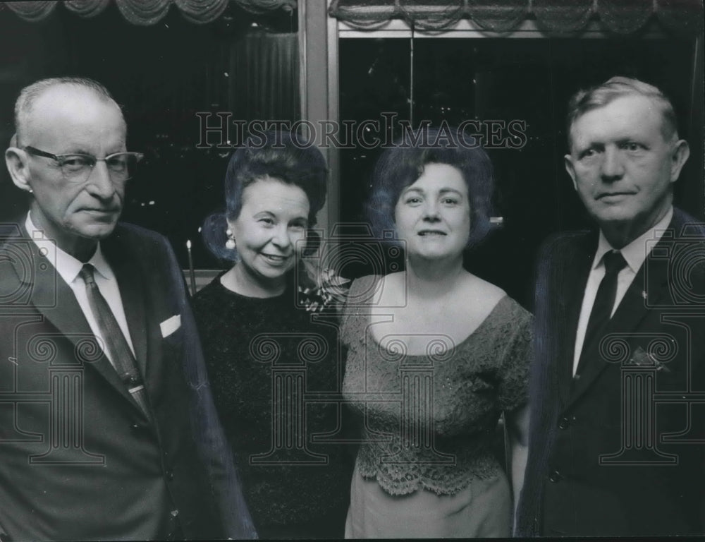 1966, Members, Women's Junior Chamber of Commerce at Christmas Party - Historic Images