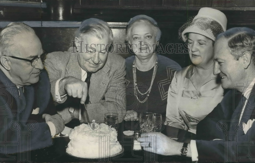 1991, Birmingham Mayor James W. Morgan at 70th Birthday With Friends - Historic Images