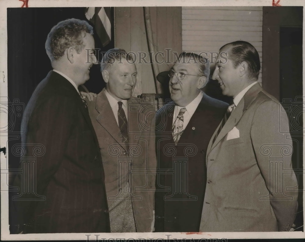 1951, Speakers at Morgan County Soil Conservation Contest Rally - Historic Images