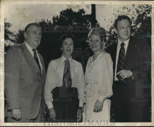 1976, Mr. & Mrs. Johnson, Mr. & Mrs. Sechriest Planning Music Event - Historic Images
