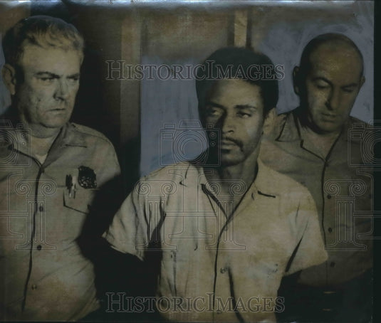 1970 Roy Joyner, escorted by Officers, Charged in Policeman's Death - Historic Images