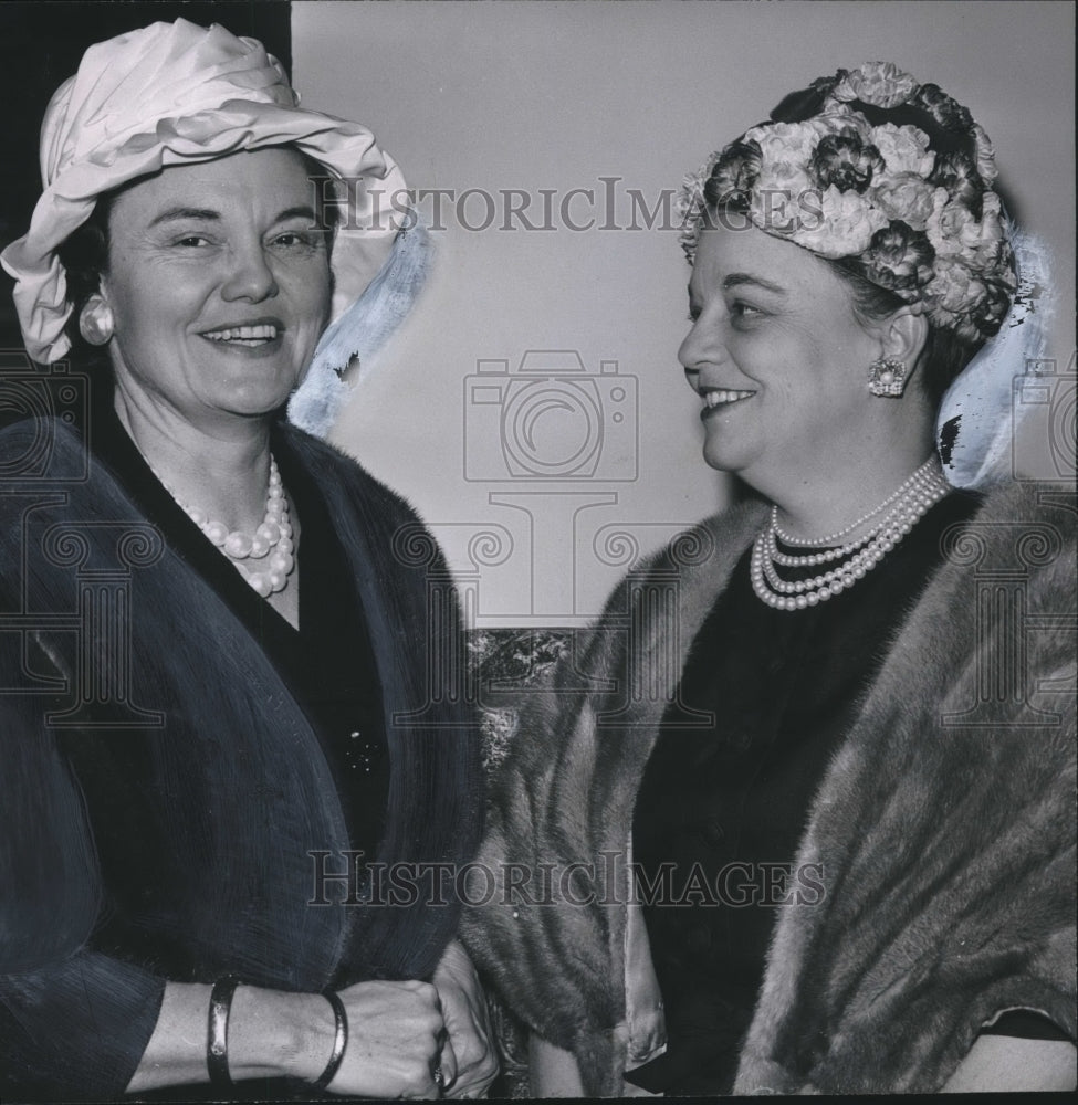 1961, Mrs. Robert Jones &amp; Mrs. Albert Rains, Washington DC - Historic Images