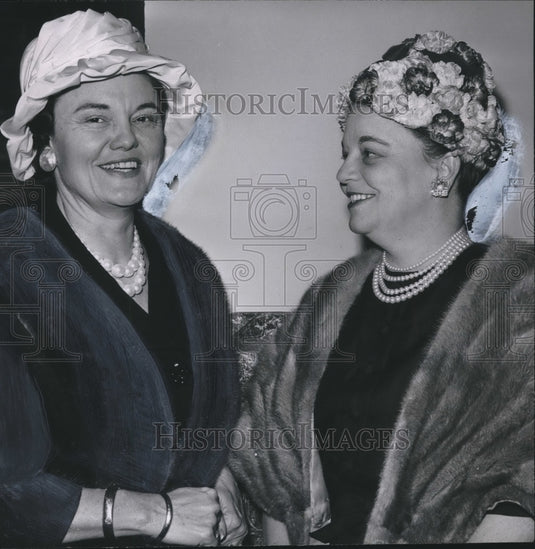 1961, Mrs. Robert Jones & Mrs. Albert Rains, Washington DC - Historic Images