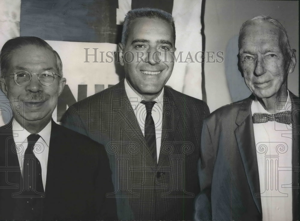 1962 Press Photo Dr. John W. Simpson, Jack Speciale, Dr. E.B. Glenn, Alabama-Historic Images