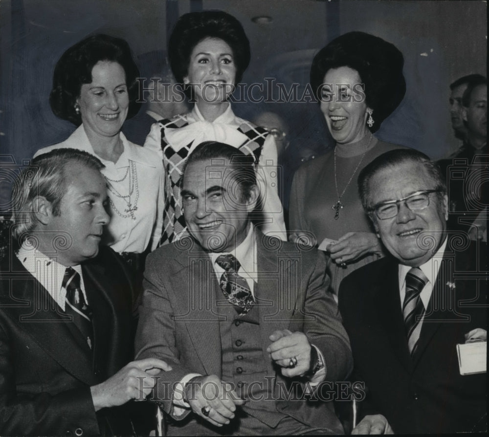 1975 Press Photo Governors Edwards, Briscoe &amp; Wallace with Their Wives - Historic Images