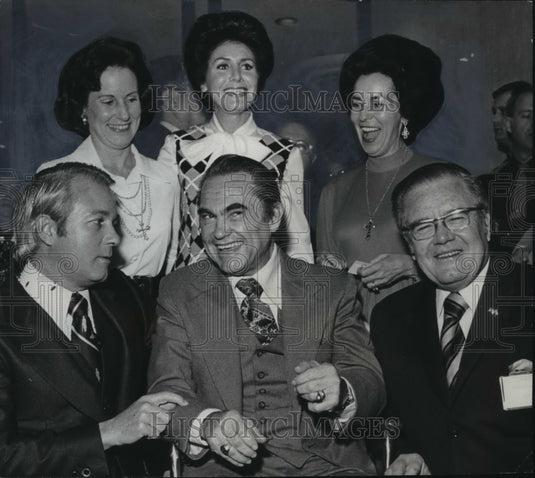 1975 Press Photo Governors Edwards, Briscoe & Wallace with Their Wives - Historic Images