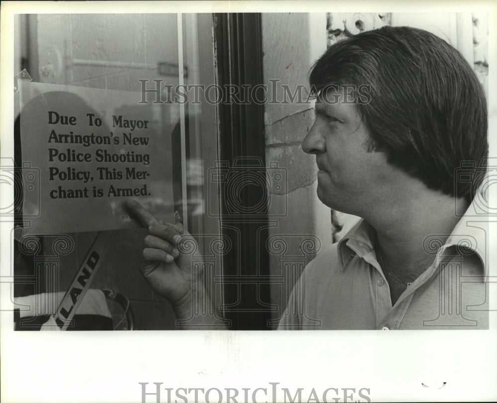 1980 Henry Dube, Birmingham businessman, objects to new city policy - Historic Images