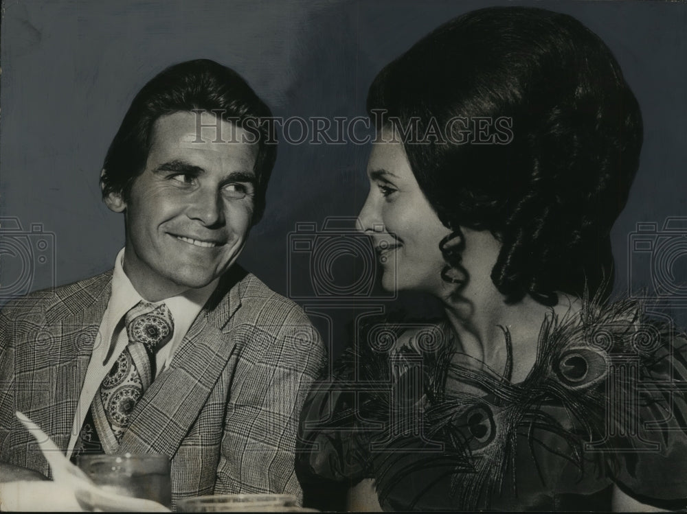 1972 Brolin &amp; Mrs. George Wallace, wife of Alabama Governor - Historic Images