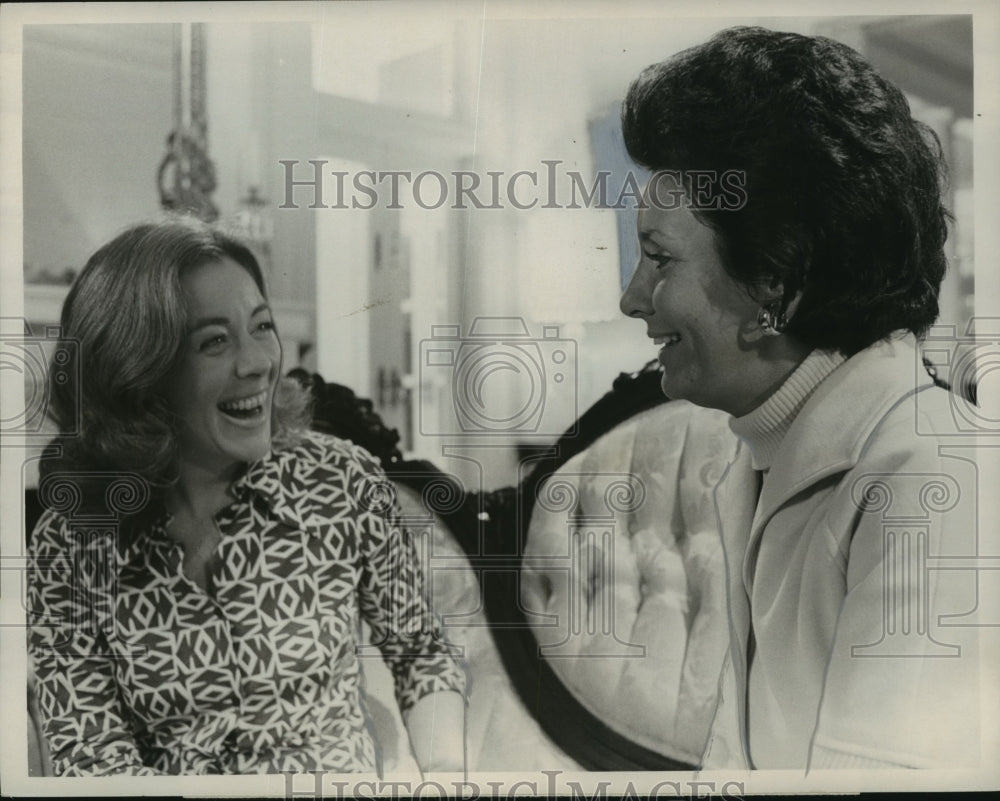 1975, Cornelia Wallace &amp; Sylvia Chase on &quot;Magazine&quot; on CBS - Historic Images