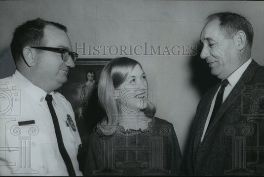 1966 Police Chief H.G. Littrell with Gardendale High Principal - Historic Images