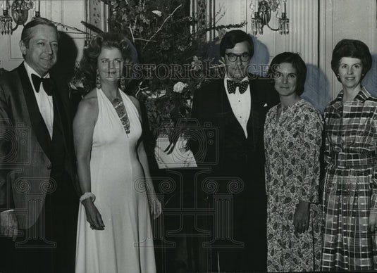 1976, Guests at Martee Woodward Webb's Wednesday Evening Supper Dance - Historic Images