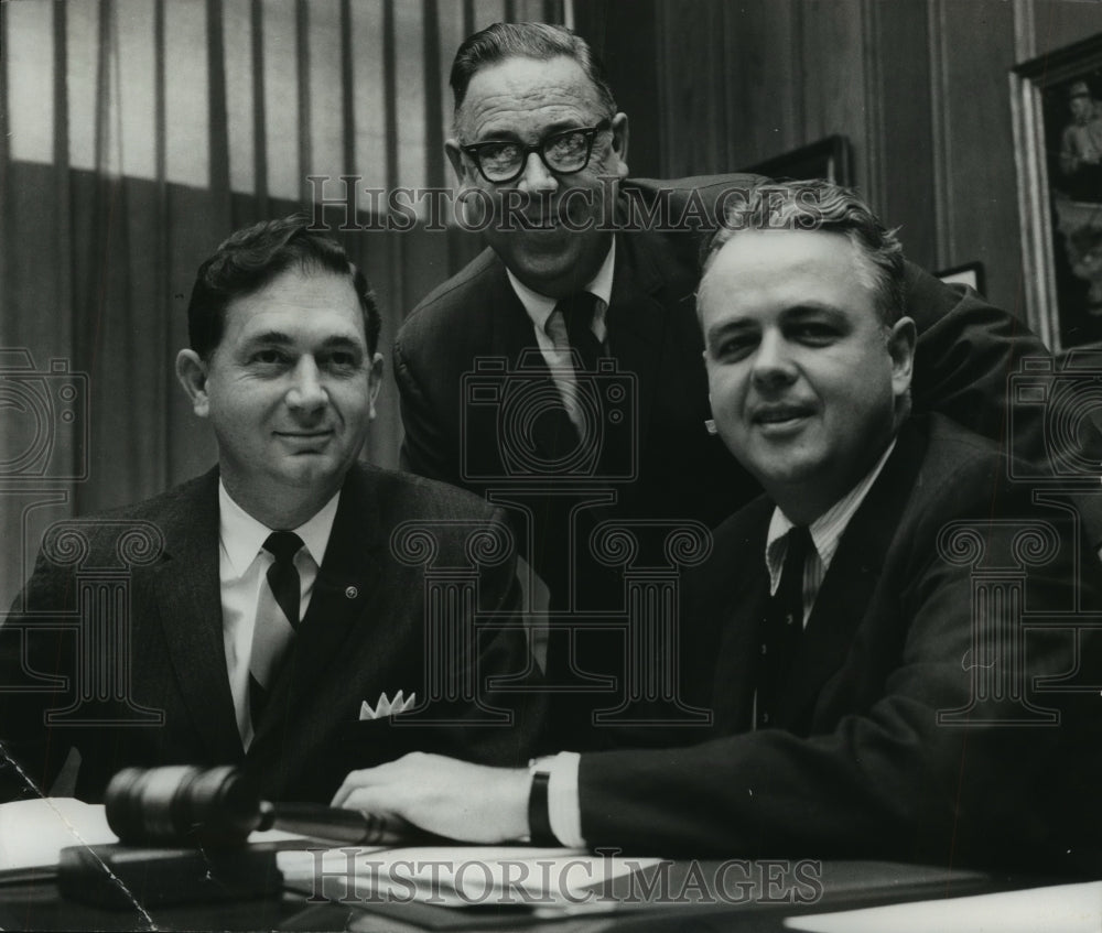 1966, Birmingham Chamber of Commerce with Outgoing Board Chairman - Historic Images