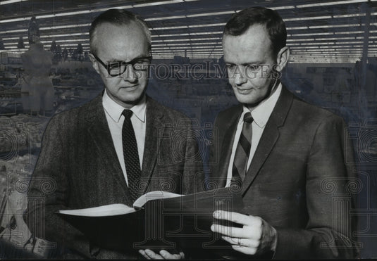 1969, Eastwood, Alabama K-Mart Officials Inspect Books - abno08919 - Historic Images