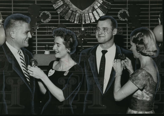 1958, Jefferson County Medical Auxiiiary dance, Vestavia, Alabama - Historic Images