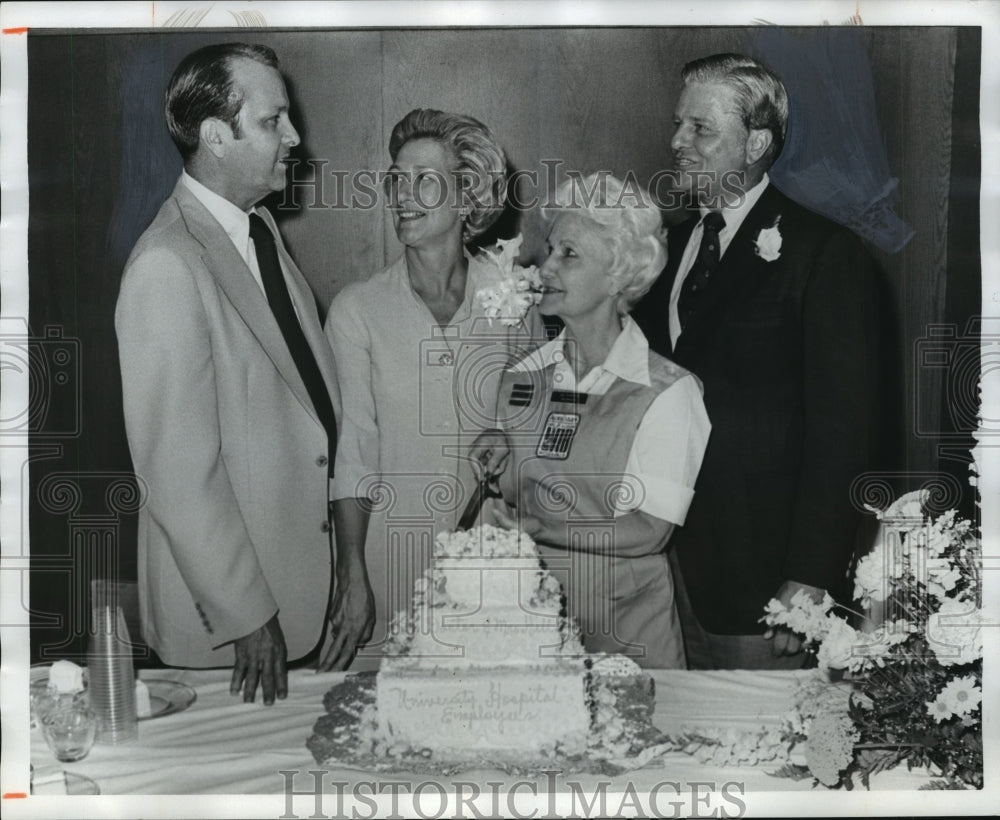 1977, Dr. &amp; Mrs. Hill, University of Alabama Birmingham party - Historic Images