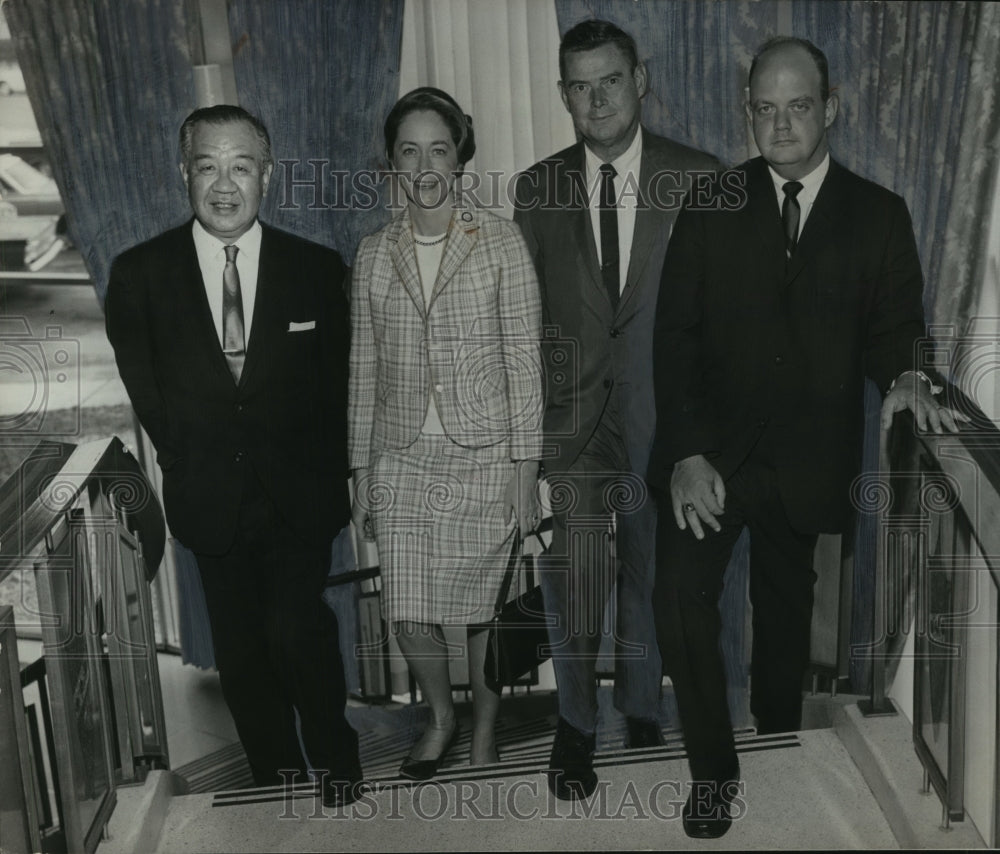 1966, Japanese Consul with Festival of Art hosts - abno09005 - Historic Images