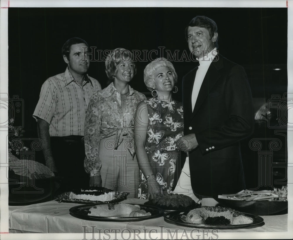 1974 Delicious Buffet Welcomes Weekend Party Goers - Historic Images