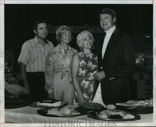 1974 Delicious Buffet Welcomes Weekend Party Goers - Historic Images