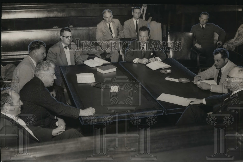 1954, Trial Conference Called By Judge J. Russell McElroy - Historic Images