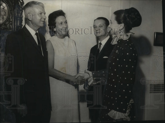 1968, Dr. Kermit Johnson, President of Alabama College & wife - Historic Images