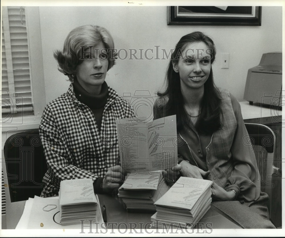 1979 Press Photo Marsha Dressen, Ruth Finche, League of Women Voters - abno09107 - Historic Images