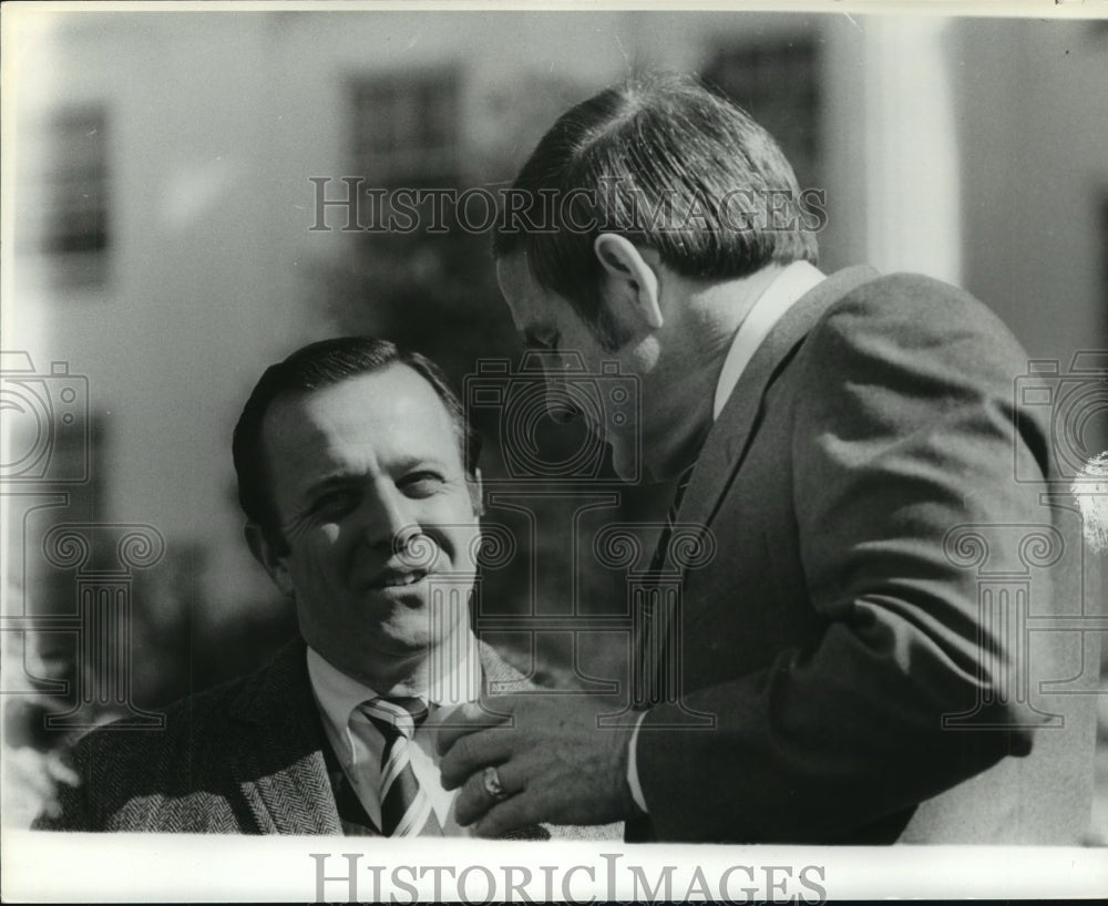 1979, Representative Bill Cabaniss and other man, talking - abno09109 - Historic Images