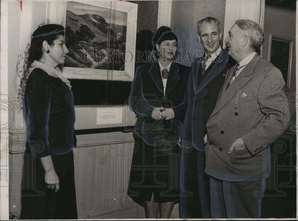 1952, Howard Art unveiling, Howard College, Homewood, Alabama - Historic Images