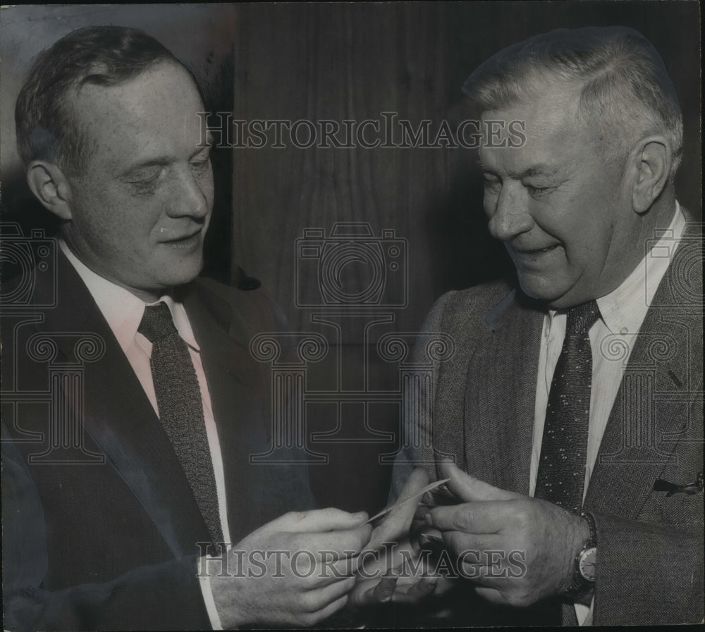 1957, Mayor Morgan and US Representative George Huddleston Jr. - Historic Images