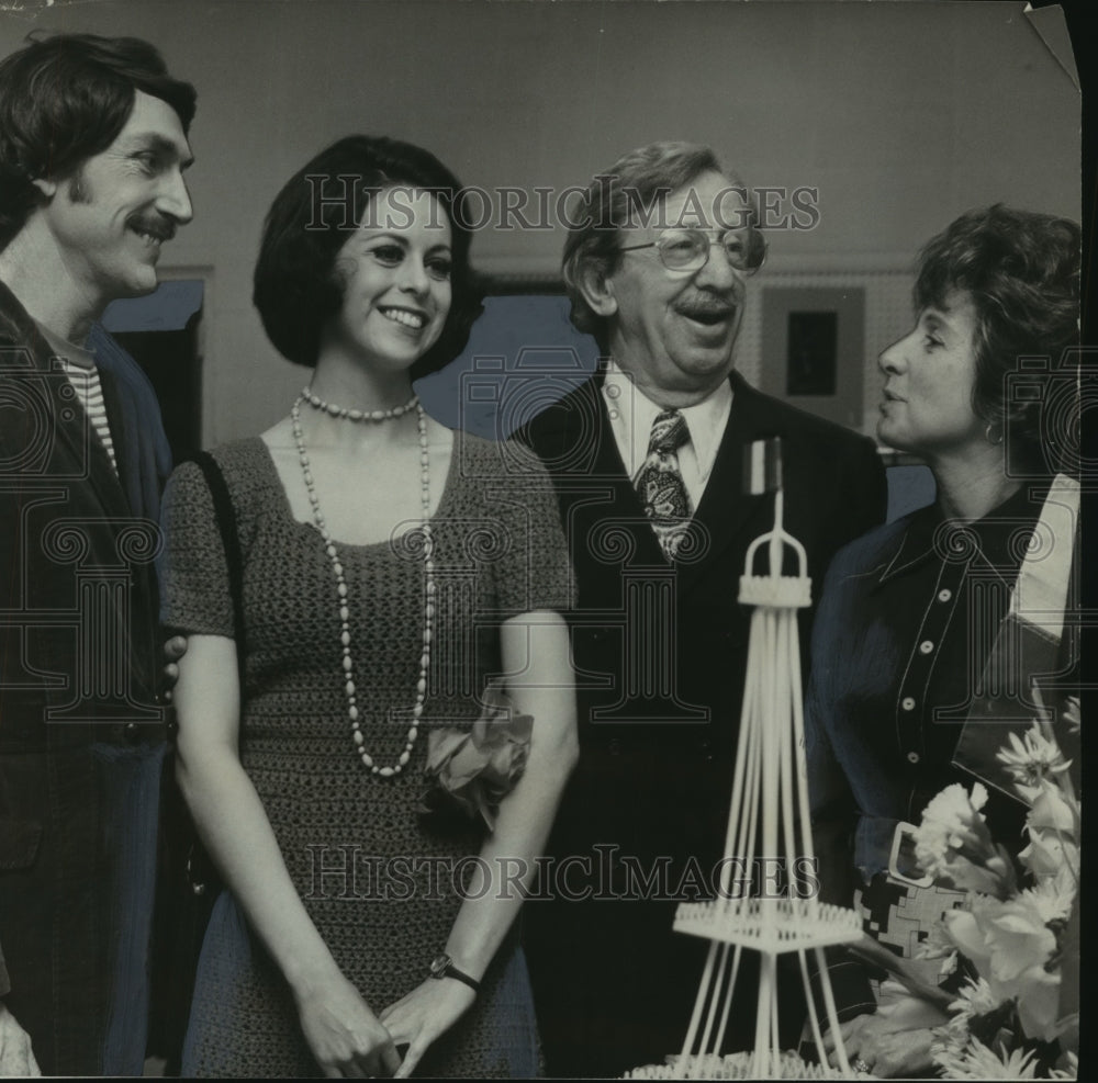 1973 Mrs. William Robertson and others at Irma La Douce partcy - Historic Images