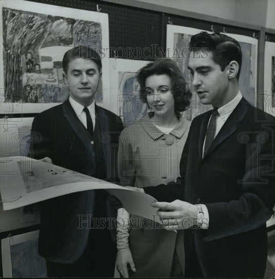 1963, Musicians Sam & Delores Howard, Author JOhn Browning - Historic Images