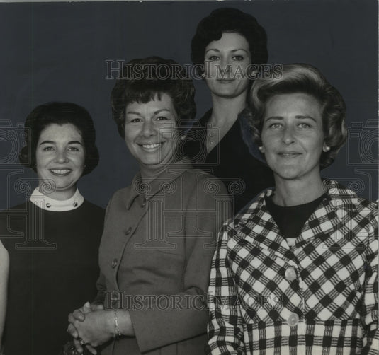 1969, Women's Group Modeling Spring Fashions - abno09273 - Historic Images