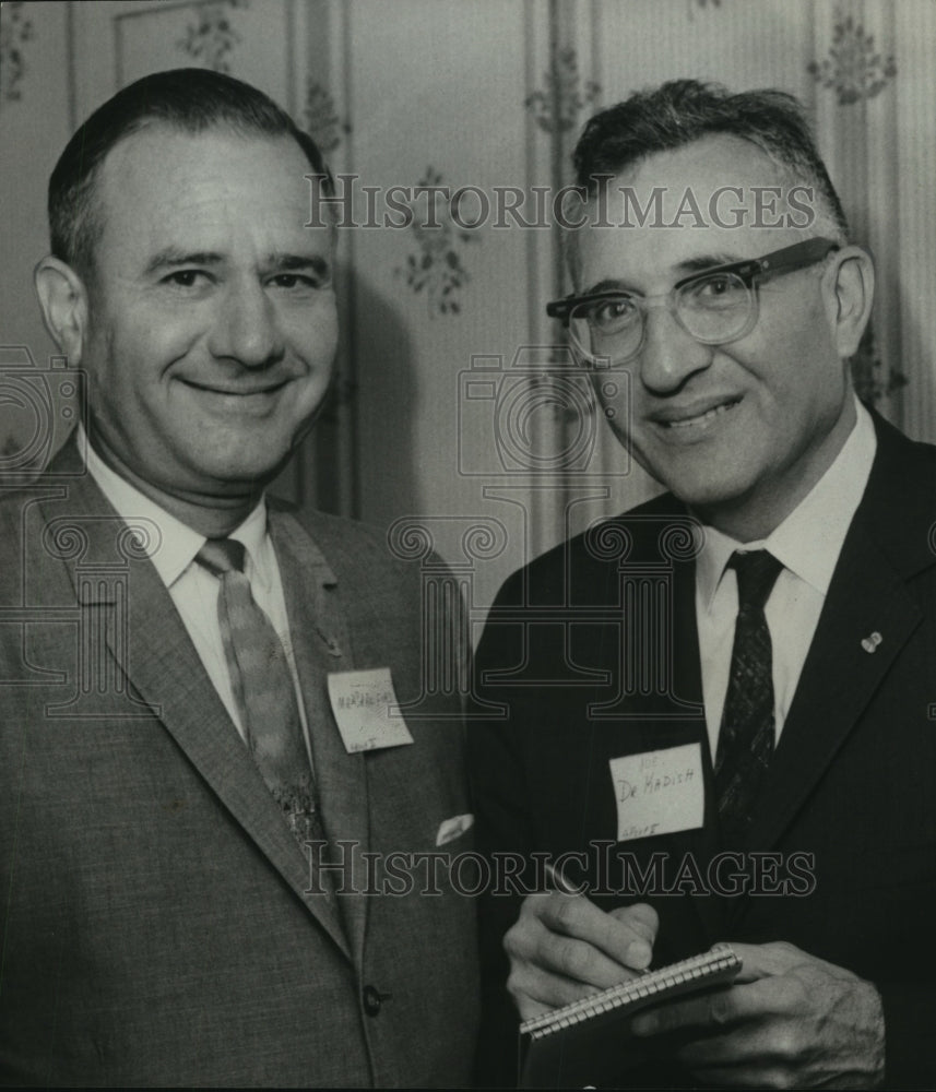 1966, Norman Crawford,speaker Dr. Joe Kadish, mental health speech - Historic Images