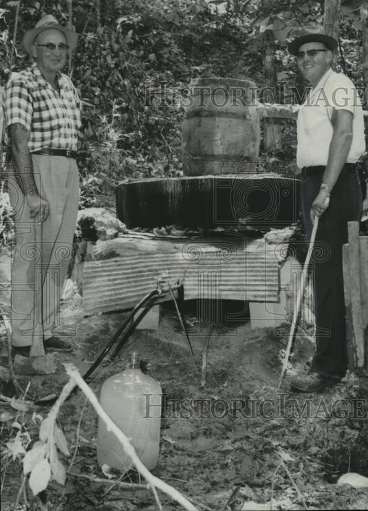 1960, Sheriff Paul Brasfield & Deputy Jack Bird Ready to Smash Still - Historic Images