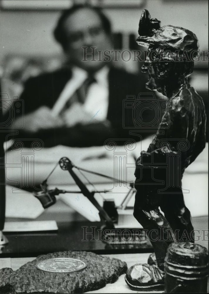 1979 Press Photo Garry Neil Drummond, Drummond Coal Co, in his office - Historic Images