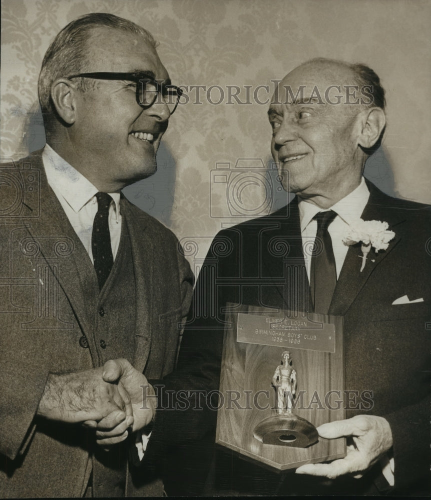 1966, Elmer E. Logan Honored for Untiring Efforts by Boys Club - Historic Images