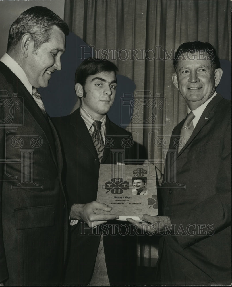 1971, Hancey Logue Receives Honors from Alabama 4-H State Leader - Historic Images