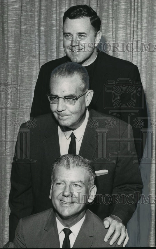 1964, Dr. Kermit Johnson, superintendent of schools & other leaders - Historic Images