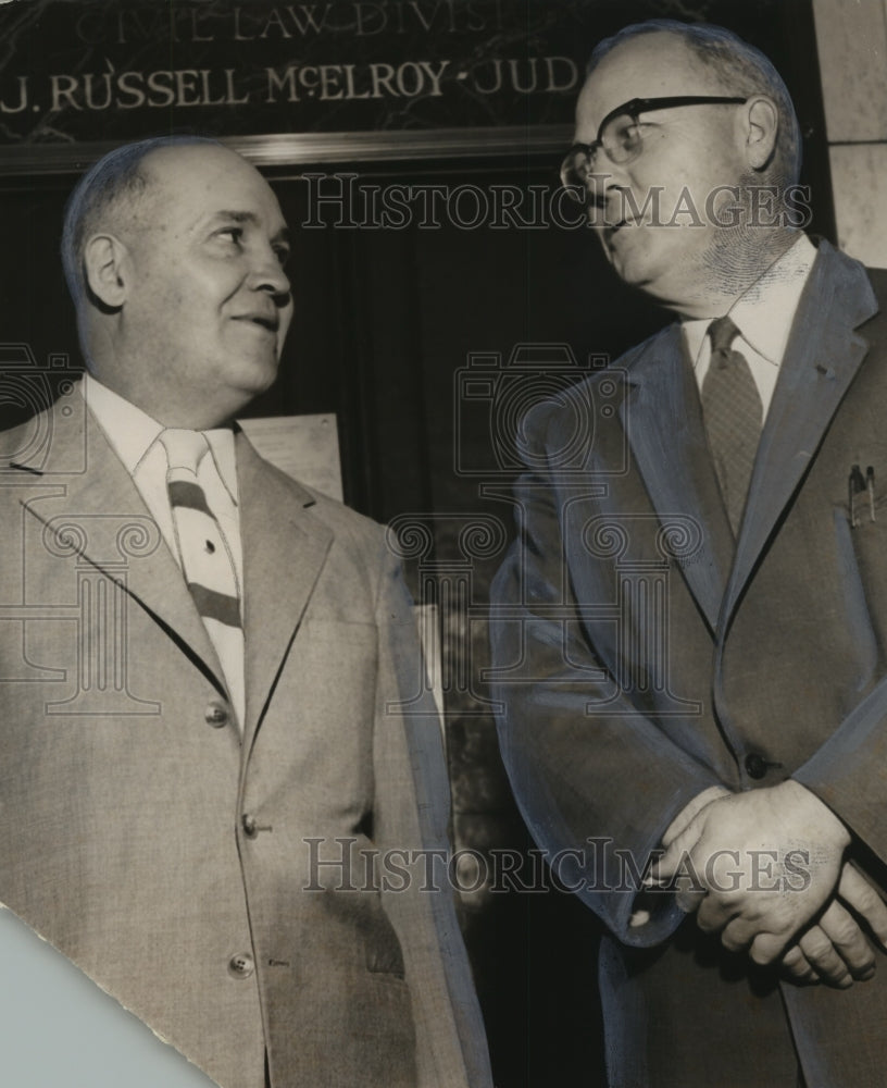 1955, Circuit Judges Roy Mayhall and J. Russell McElroy - abno09673 - Historic Images